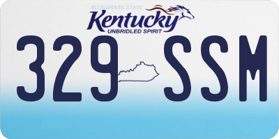 KY license plate 329SSM