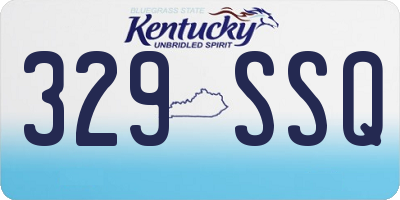 KY license plate 329SSQ