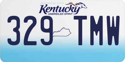 KY license plate 329TMW