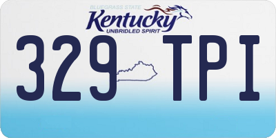 KY license plate 329TPI