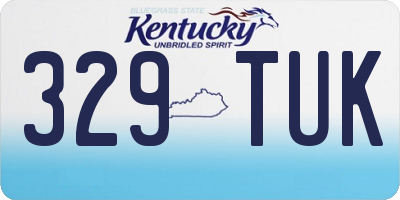KY license plate 329TUK