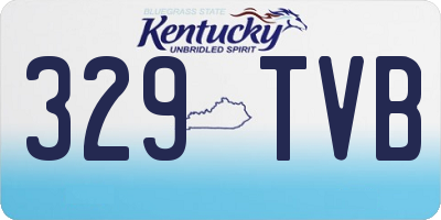 KY license plate 329TVB