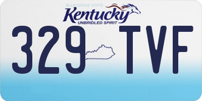 KY license plate 329TVF