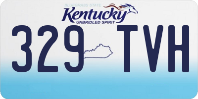KY license plate 329TVH