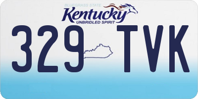 KY license plate 329TVK