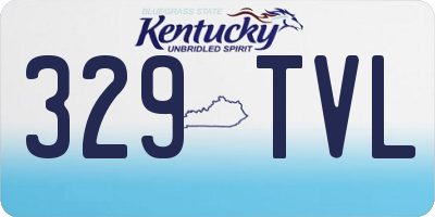 KY license plate 329TVL