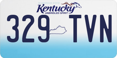 KY license plate 329TVN