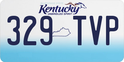 KY license plate 329TVP