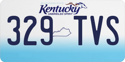 KY license plate 329TVS