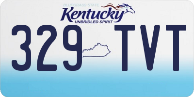 KY license plate 329TVT