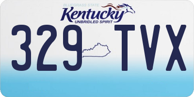 KY license plate 329TVX