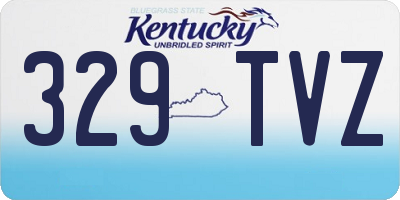 KY license plate 329TVZ
