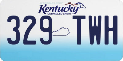 KY license plate 329TWH