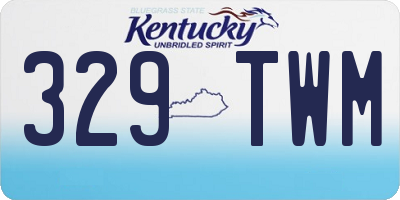 KY license plate 329TWM
