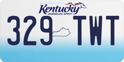 KY license plate 329TWT