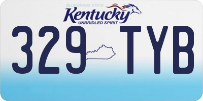 KY license plate 329TYB