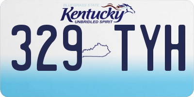 KY license plate 329TYH