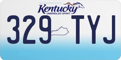 KY license plate 329TYJ