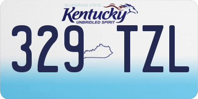 KY license plate 329TZL
