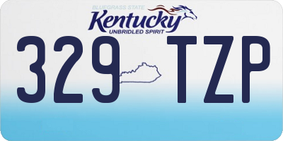 KY license plate 329TZP