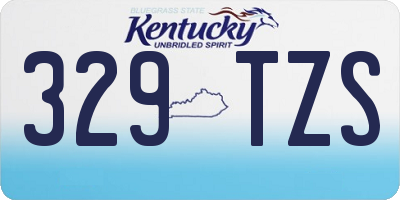 KY license plate 329TZS