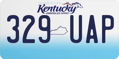 KY license plate 329UAP