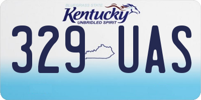 KY license plate 329UAS