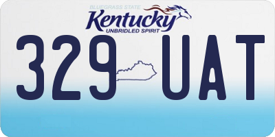 KY license plate 329UAT