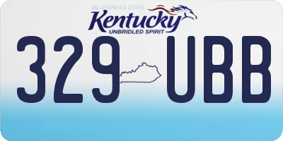 KY license plate 329UBB