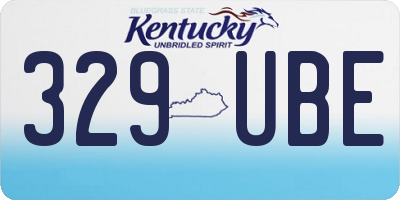 KY license plate 329UBE