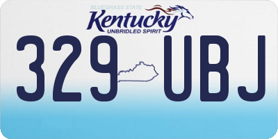 KY license plate 329UBJ