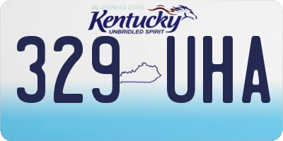 KY license plate 329UHA