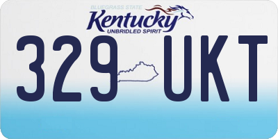 KY license plate 329UKT