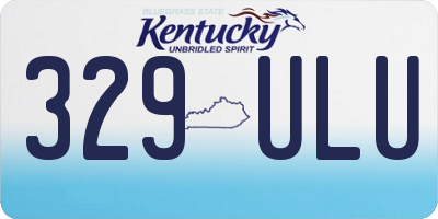 KY license plate 329ULU