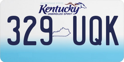 KY license plate 329UQK