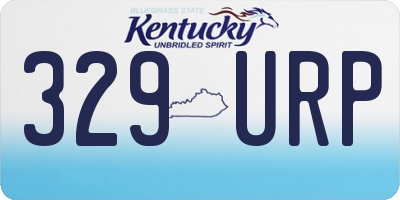 KY license plate 329URP