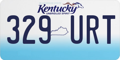 KY license plate 329URT