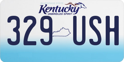 KY license plate 329USH