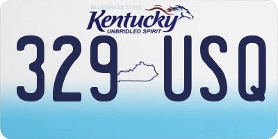 KY license plate 329USQ