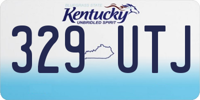 KY license plate 329UTJ