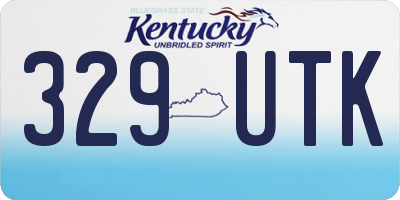 KY license plate 329UTK
