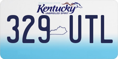 KY license plate 329UTL