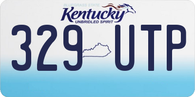 KY license plate 329UTP