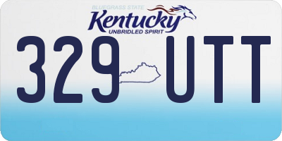 KY license plate 329UTT