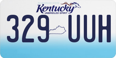 KY license plate 329UUH