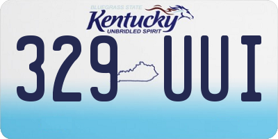 KY license plate 329UUI