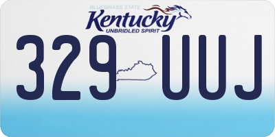 KY license plate 329UUJ