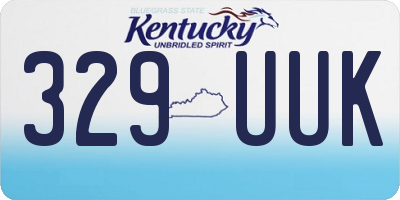 KY license plate 329UUK