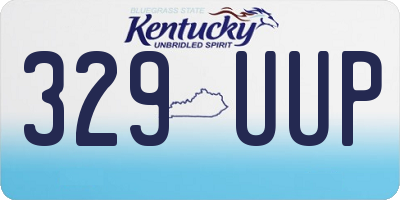 KY license plate 329UUP