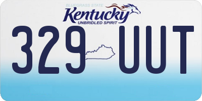 KY license plate 329UUT